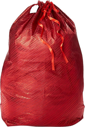 K-Kraft Extra Large Gift Bag, Festive Metallic Red Stripes, 36 x 44 Inches