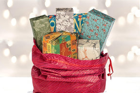 K-Kraft Extra Large Gift Bag, Festive Metallic Red Stripes, 36 x 44 Inches