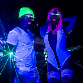LED Light Up Glow in the Dark Party Glasses - 3 Modes - Neon Party Favors