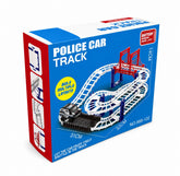 Multi-Level Battery Powered Police Rail Track Toy Set - Build Multiple Layouts