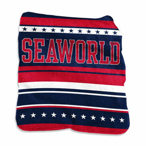 SeaWorld Ultra Soft Plush Fleece Raschel Throw Blanket - 50" x 60"