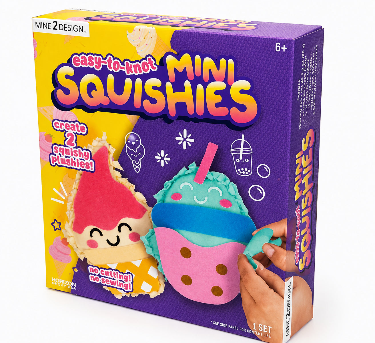 DIY Squishy Plushies No-Sew Craft Kit - Makes 2
