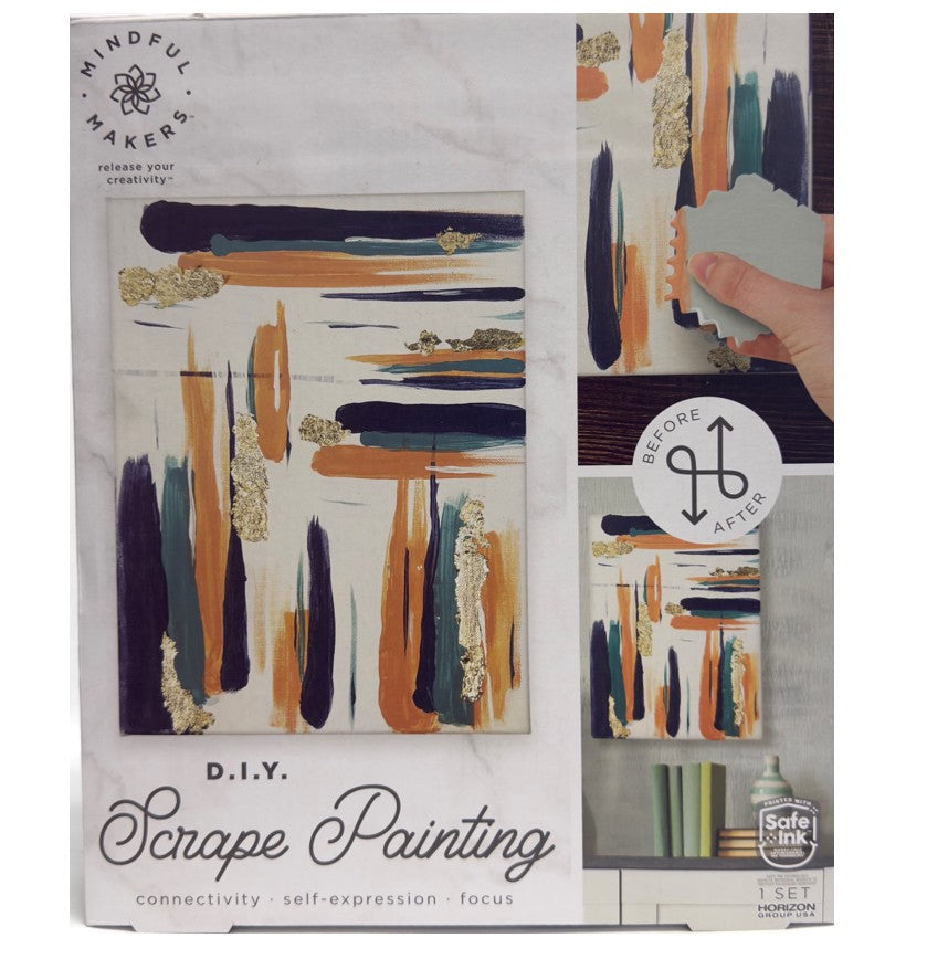 Mindful Makers Gold Scrape Painting Kit