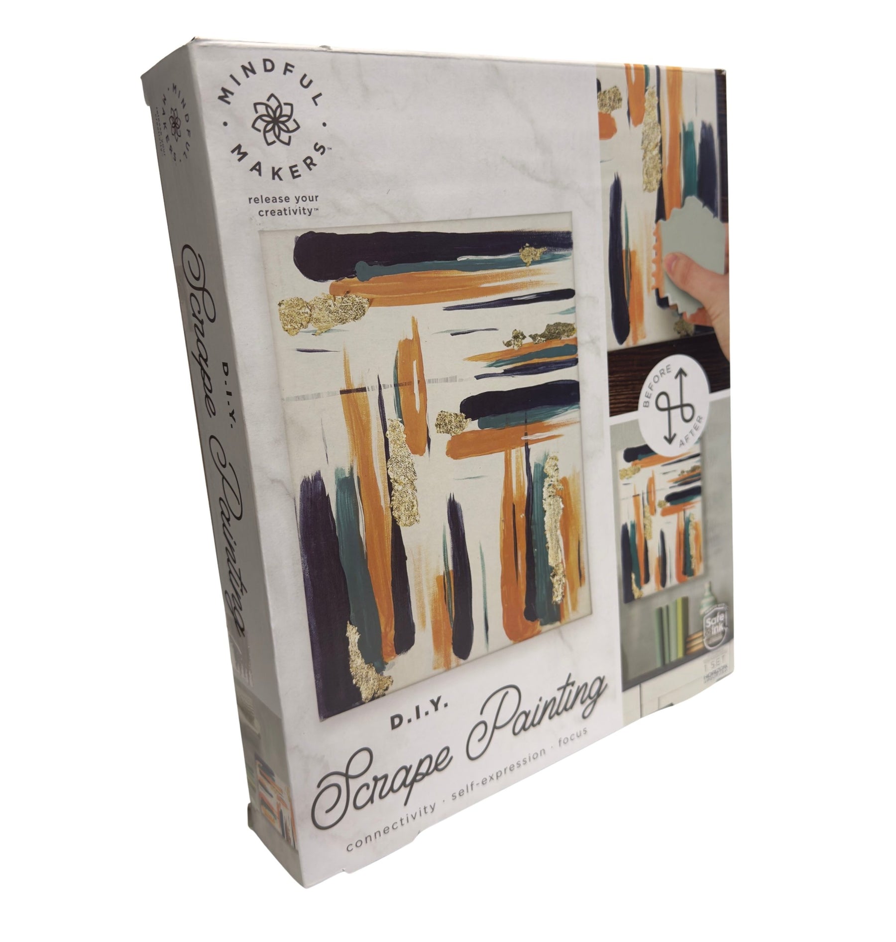 Mindful Makers Gold Scrape Painting Kit