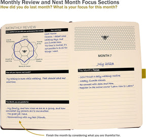 Settini Undated Hardcover Life Planner - Weekly & Monthly Organizer