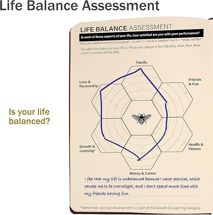 Settini Undated Hardcover Life Planner - Weekly & Monthly Organizer