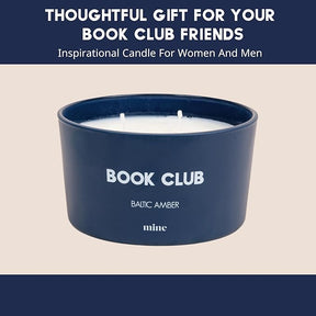 Baltic Amber 3-Wick Scented Candle - 8 oz Book Club Candle