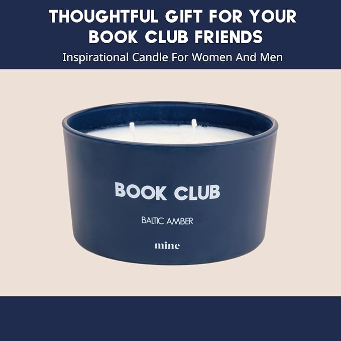 Baltic Amber 3-Wick Scented Candle - 8 oz Book Club Candle