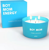 Boy Mom Amber & Patchouli 3-Wick Scented Candle, 8 oz