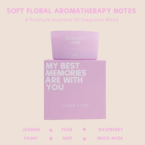 8 oz Memory Lane Jasmine and Pear 3-Wick Candle