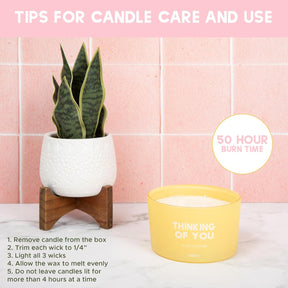 8oz Jasmine and Cashmere 3-Wick Uplifting Candle