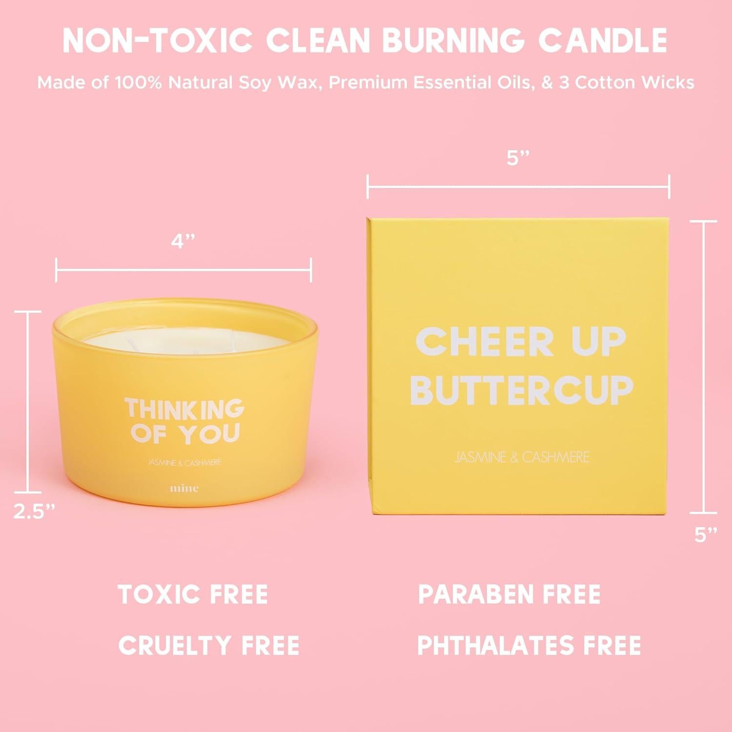8oz Jasmine and Cashmere 3-Wick Uplifting Candle