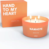 Namaste Lemon Tea Scented 3-Wick Candle, 8oz