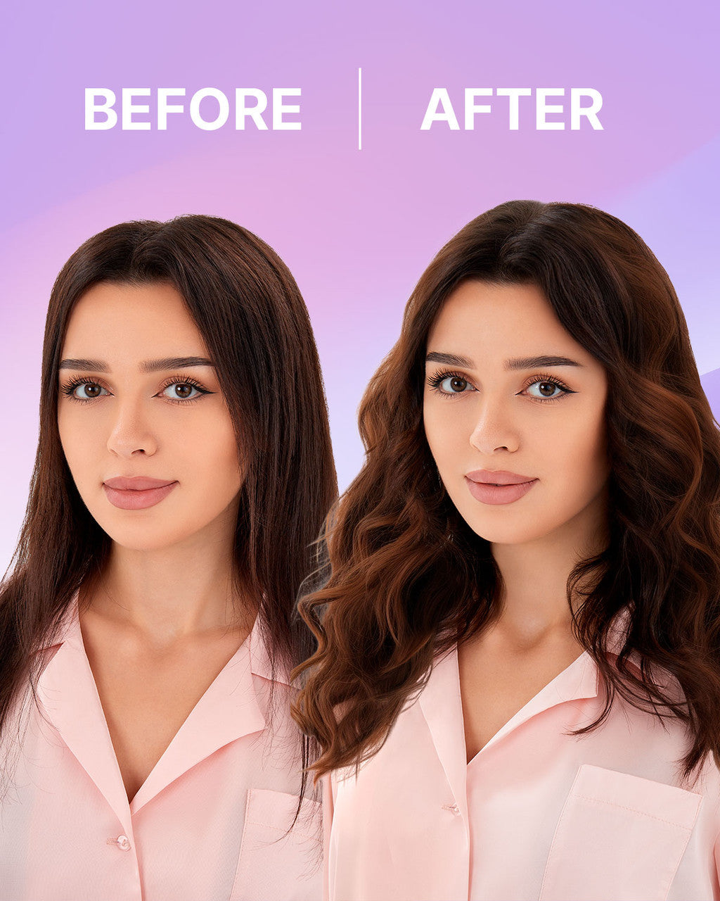 Wonder Family Natural Silk Heatless Hair Curling Set