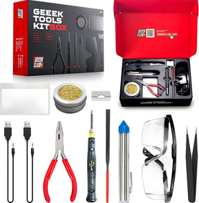 Geeek Tools 9-Piece Soldering Iron Kit with Storage Box