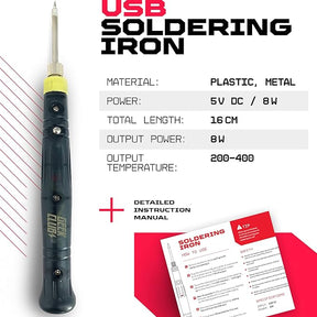 Geeek Tools 9-Piece Soldering Iron Kit with Storage Box