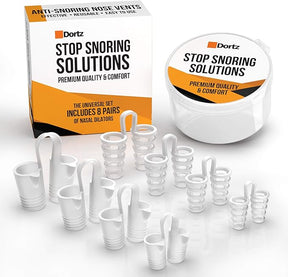 8-Pack Anti Snoring Nose Vents and Nasal Dilators for Better Sleep