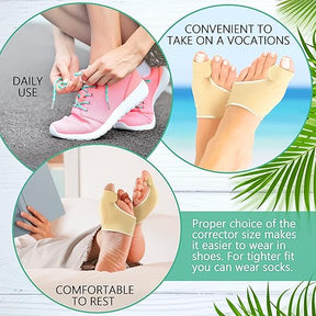 Orthopedic Bunion Corrector and Gel Toe Separator Bunion Splint (Size Large Fits Women 11-12 and Men 10.5- 13)