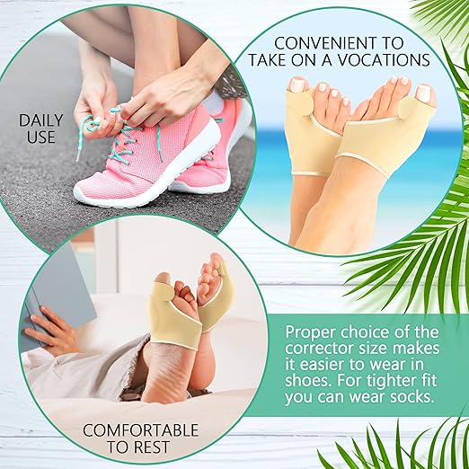 Orthopedic Bunion Corrector and Gel Toe Separator Bunion Splint (Size Large Fits Women 11-12 and Men 10.5- 13)