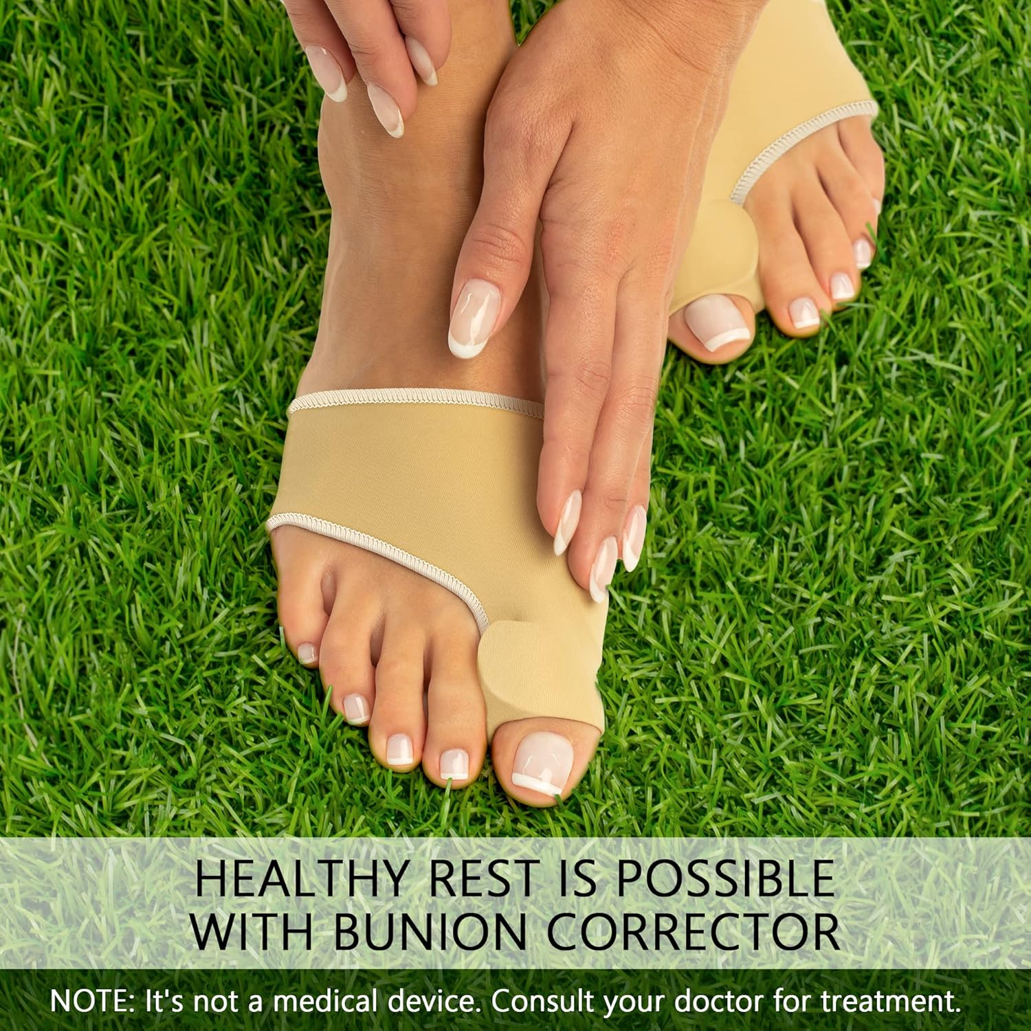 Orthopedic Bunion Corrector and Gel Toe Separator Bunion Splint (Size Large Fits Women 11-12 and Men 10.5- 13)