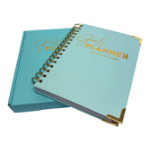 Joucien Weekly Goal Planner - High Quality Aqua Spiral Notebook