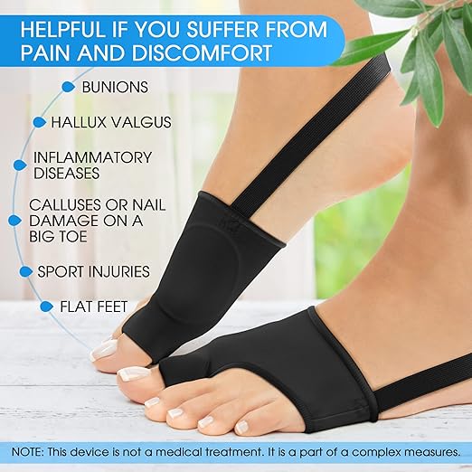 Dalivia Bunion Corrector and Big Toe Separator Relief Sleeve - 1 Pair