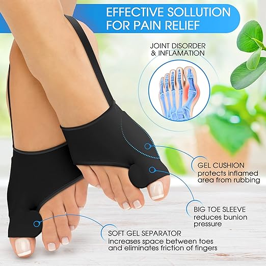 Dalivia Bunion Corrector and Big Toe Separator Relief Sleeve - 1 Pair