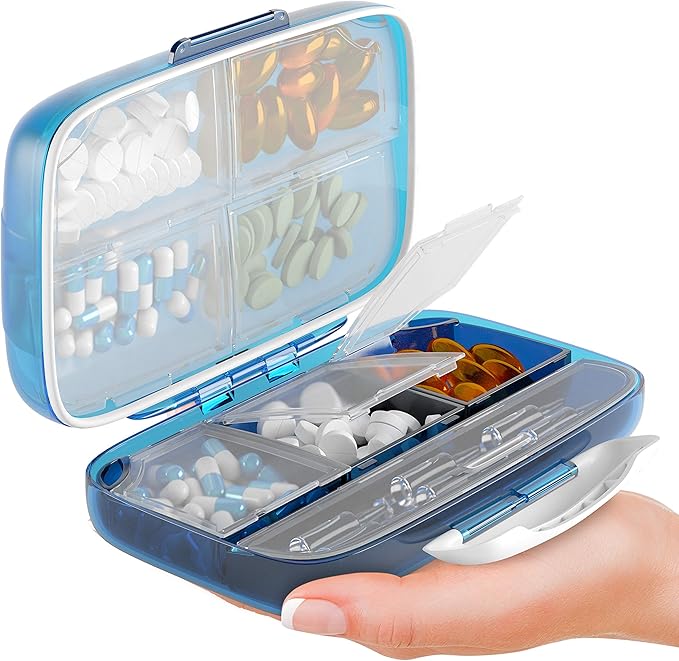 Airtight Moisture Proof Travel Pill Organizer Box