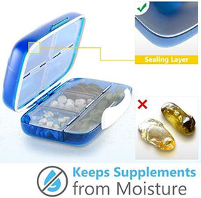 Airtight Moisture Proof Travel Pill Organizer Box