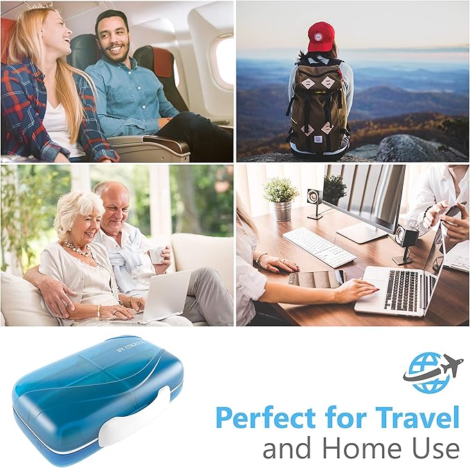 Airtight Moisture Proof Travel Pill Organizer Box