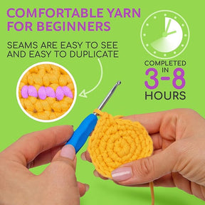 HobbyTobby Beginner Crochet Kit - Bear Amigurumi Craft Set