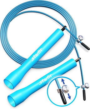 StarFit Premium High-Speed Jump Rope with 360-Degree Ball Bearings and Adjustable Cable