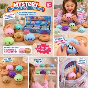 Viral Mystery Squishy Dumplings - Stress Relief Fidget Toy (3.35")