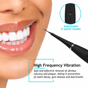 Dental Calculus Remover with USB Charging & Mirror – 5-Speed Tartar & Plaque Cleaner
