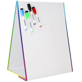 16" x 12.5" Double-Sided Tabletop Magnetic Whiteboard Easel