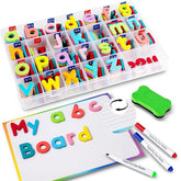 234-Piece Magnetic Letters Alphabet Kit with 11.3" x 7.9" Whiteboard