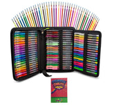 DasKid 120-Color Artist Gel Pen Set with 0.8mm-1.0mm Tips and Coloring Book