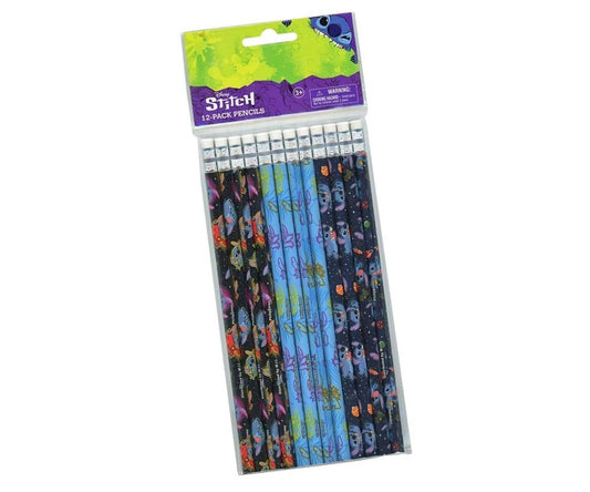 Disney Stitch 7.5" Character Pencil Set - 12-Pack