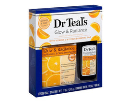 Dr Teal's Vitamin C 2-Piece Glow & Radiance Bath Set