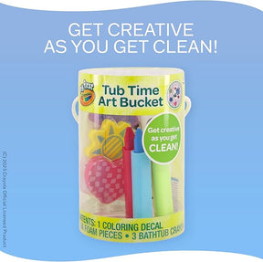 My First Crayola Tub Time Art Pack Bucket with 3 Bath Crayons