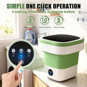 4.2 Gallon Foldable Portable Washing Machine with Spin Basket