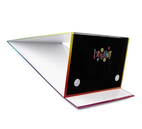 16" x 12.5" Double-Sided Tabletop Magnetic Easel and Blackboard