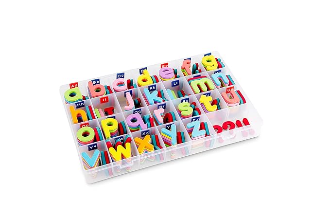 234-Piece Magnetic Letters Alphabet Kit with 11.3" x 7.9" Whiteboard
