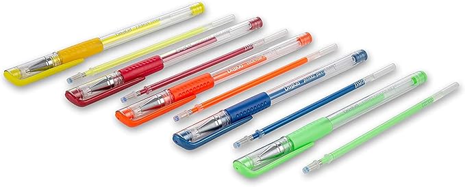 DasKid 160-Color Artist Gel Pen Set with Refills (0.03"–0.04" Tips)