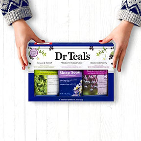 Dr Teal's Epsom Salt Trio Gift Set (Three 11 oz Bags)