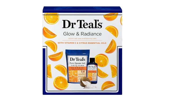 Dr Teal's Vitamin C 2-Piece Glow & Radiance Bath Set