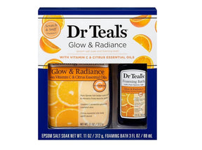 Dr Teal's Vitamin C 2-Piece Glow & Radiance Bath Set