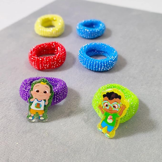 LUV HER CoComelon Kids Backpack with 10-Piece Hair Styling Accessories Pack