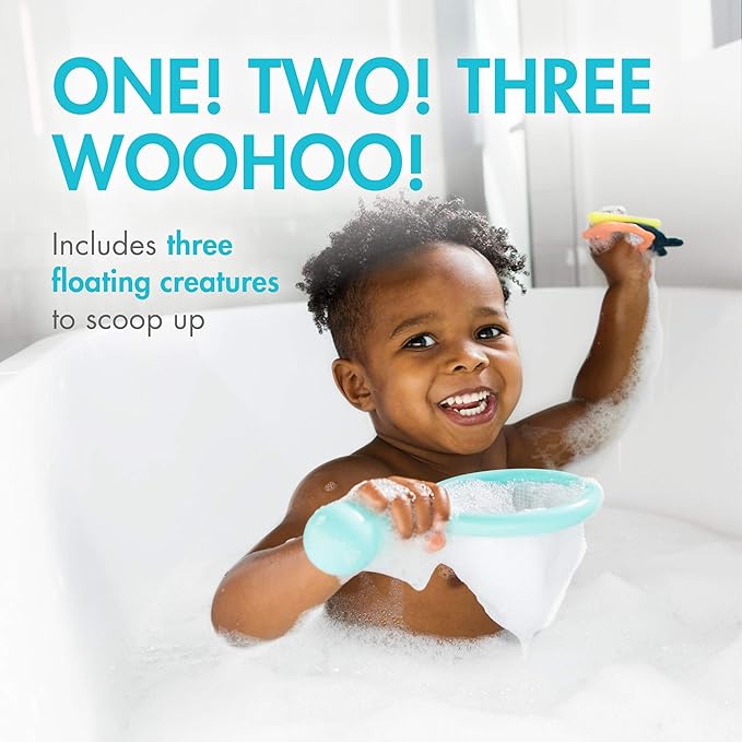 Boon Water Bugs Floating Bath Toys with Net and 3 Toys