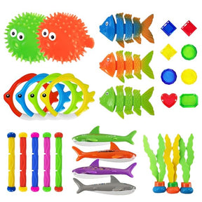 29-Piece Underwater Sinking Dive Toys and Pool Games Kit